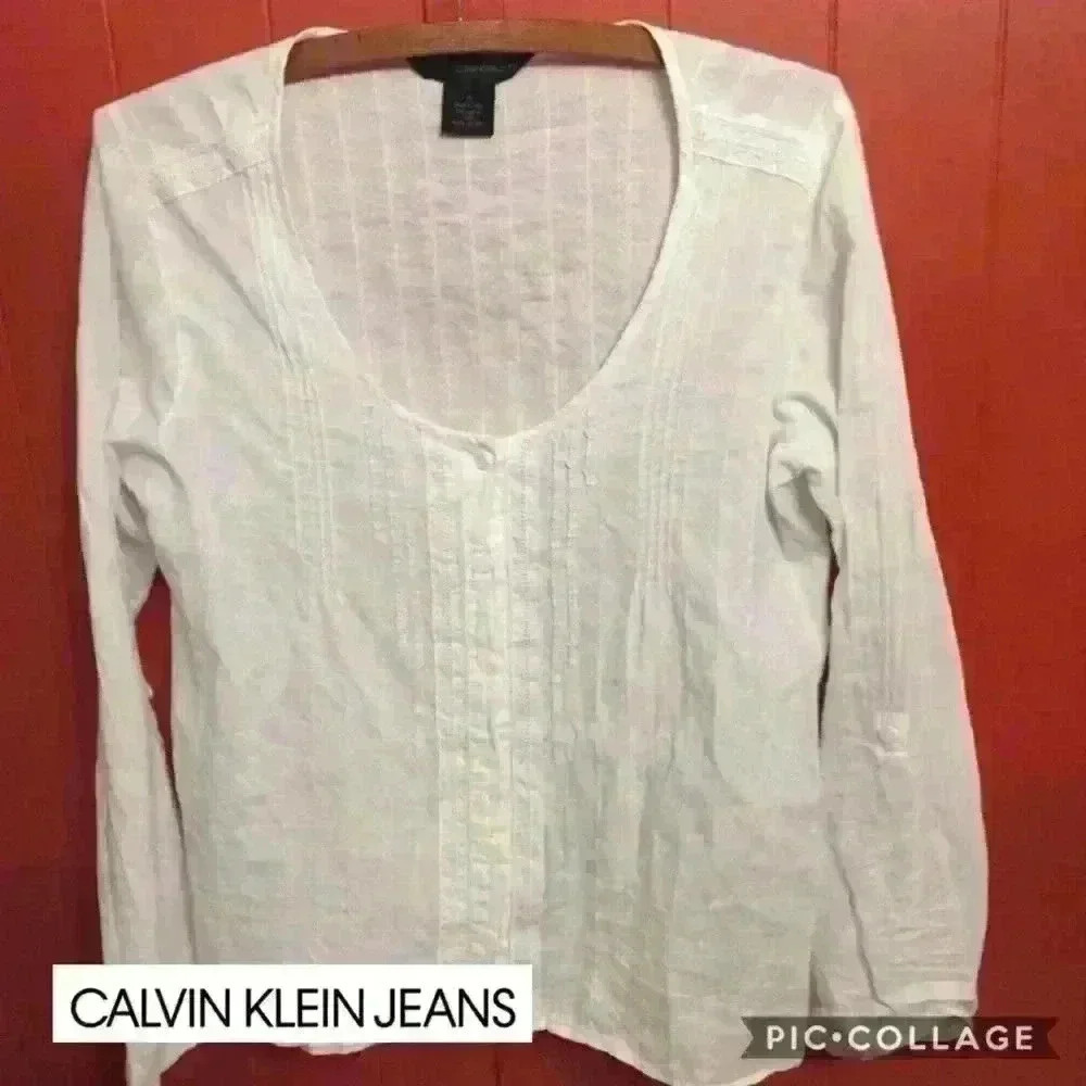 Calvin Klein Jeans peasant shirt